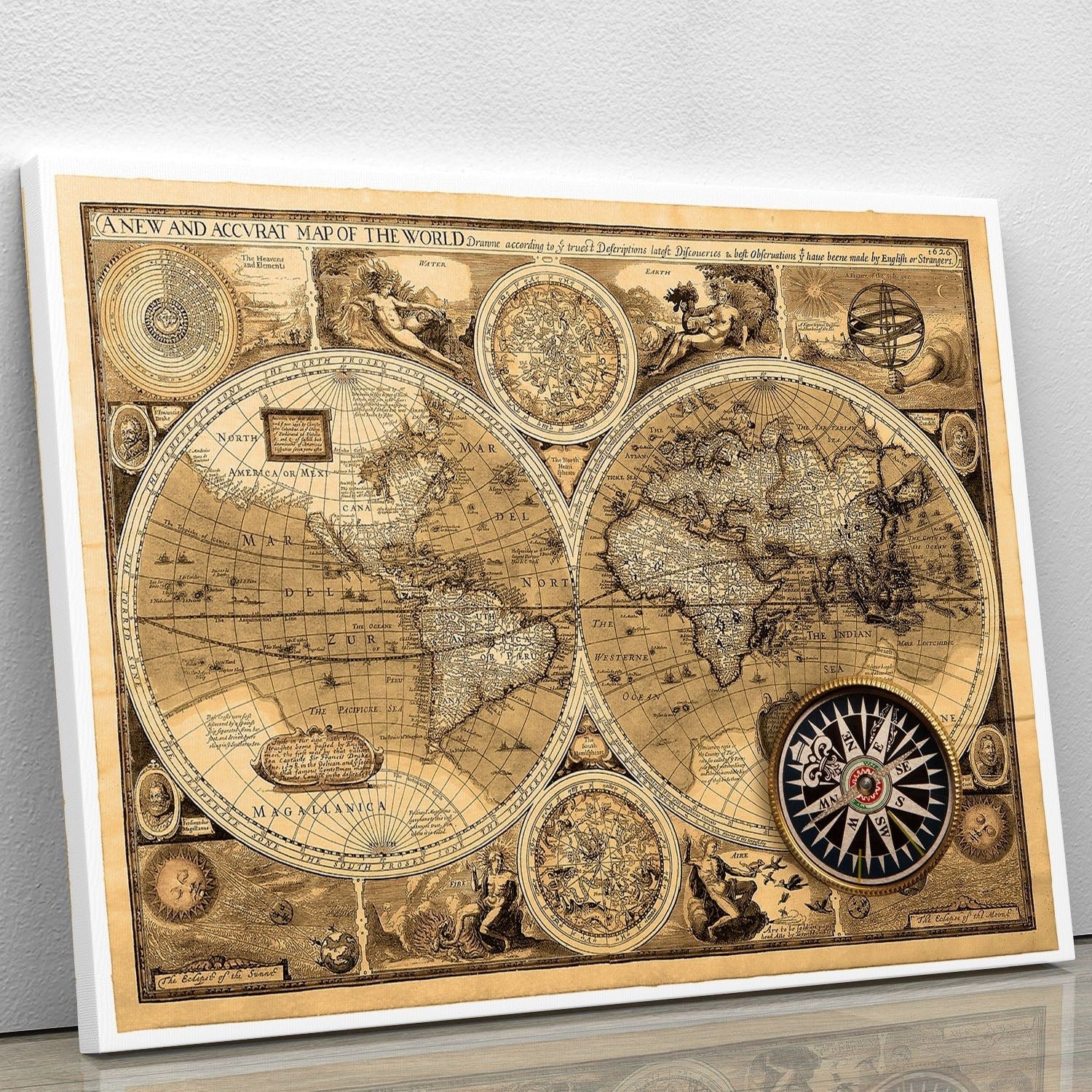 Transform Your Space with Premium World Map Canvas Art