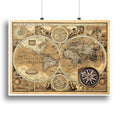 Transform Your Space with Premium World Map Canvas Art - 12" x 8" / 30cm x 20cm (approx) / Standard Framed Canvas Print