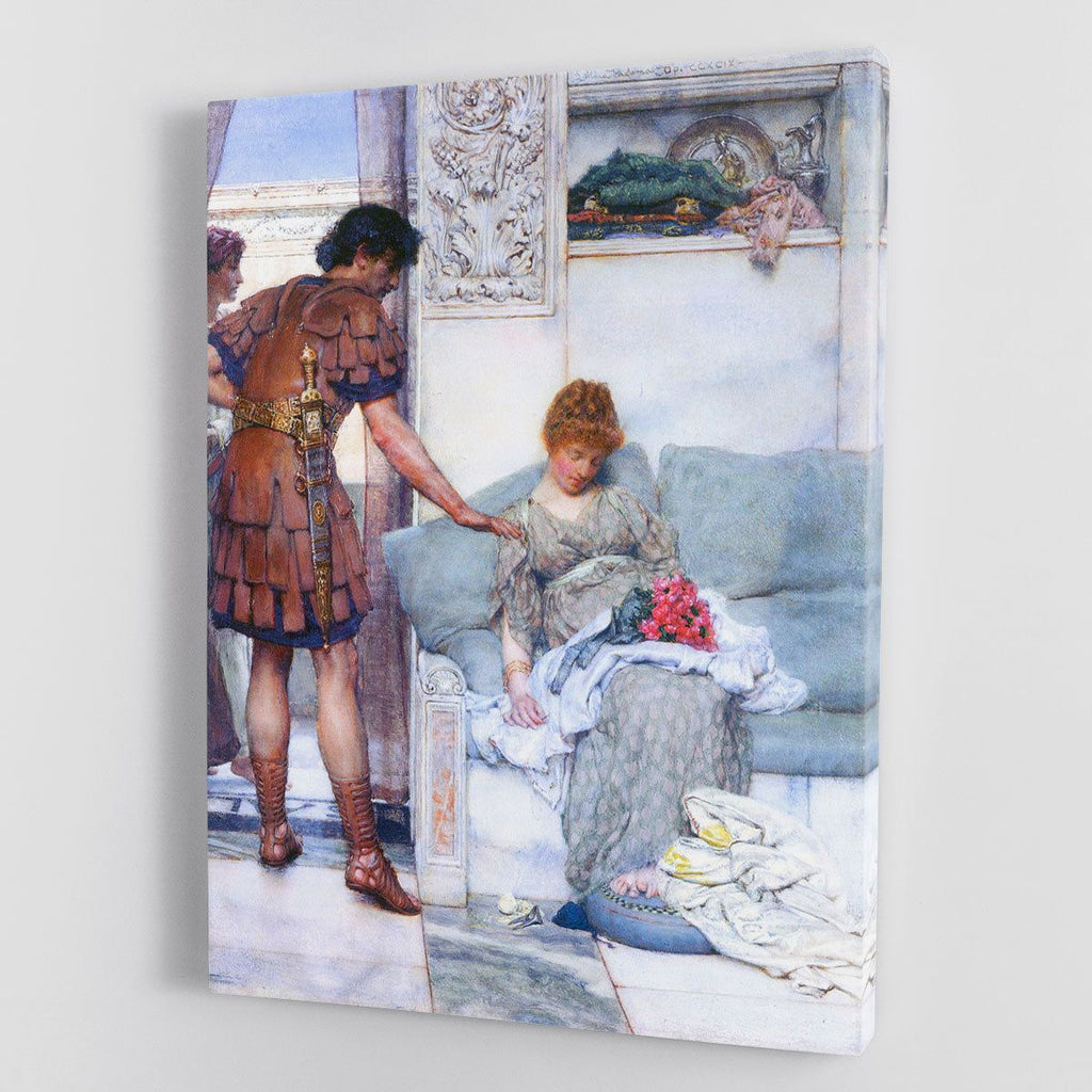 A Quiet Greeting by Alma-Tadema Wall Art
