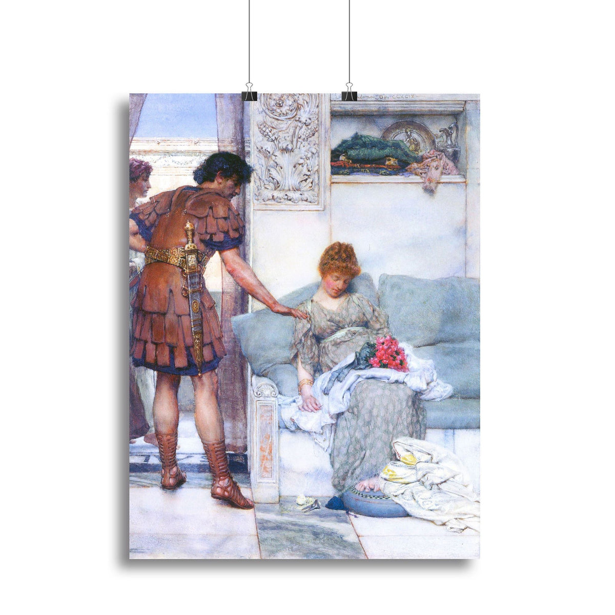 A Quiet Greeting by Alma-Tadema Wall Art