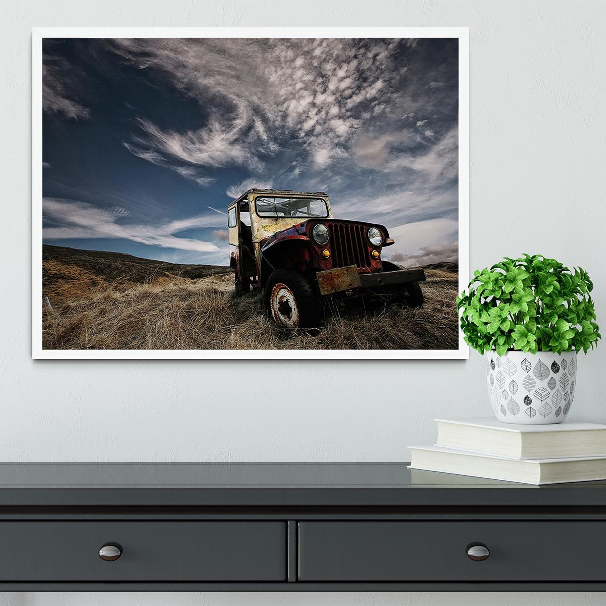 Abandoned Truck in the Countryside Framed Print