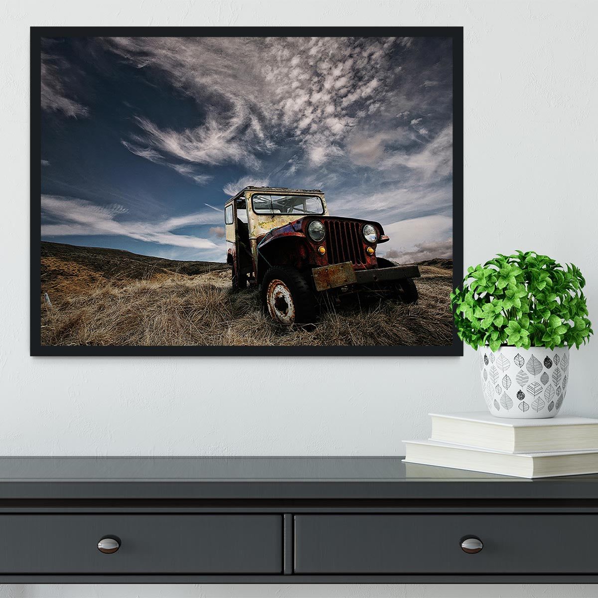 Abandoned Truck in the Countryside Framed Print