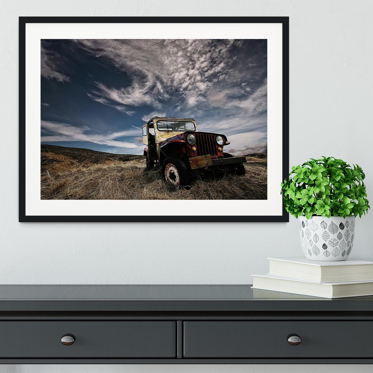 Abandoned Truck in the Countryside Framed Print