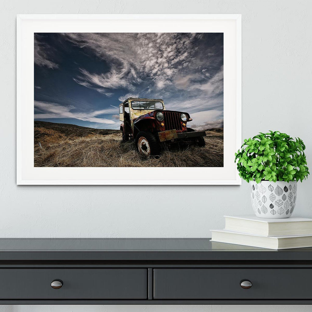 Abandoned Truck in the Countryside Framed Print