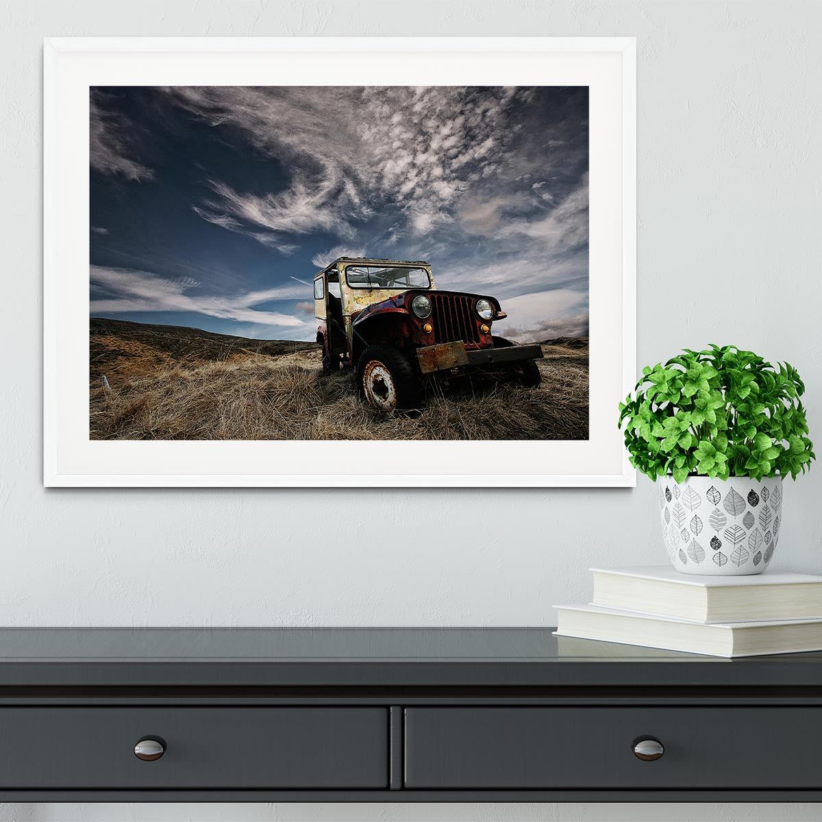 Abandoned Truck in the Countryside Framed Print
