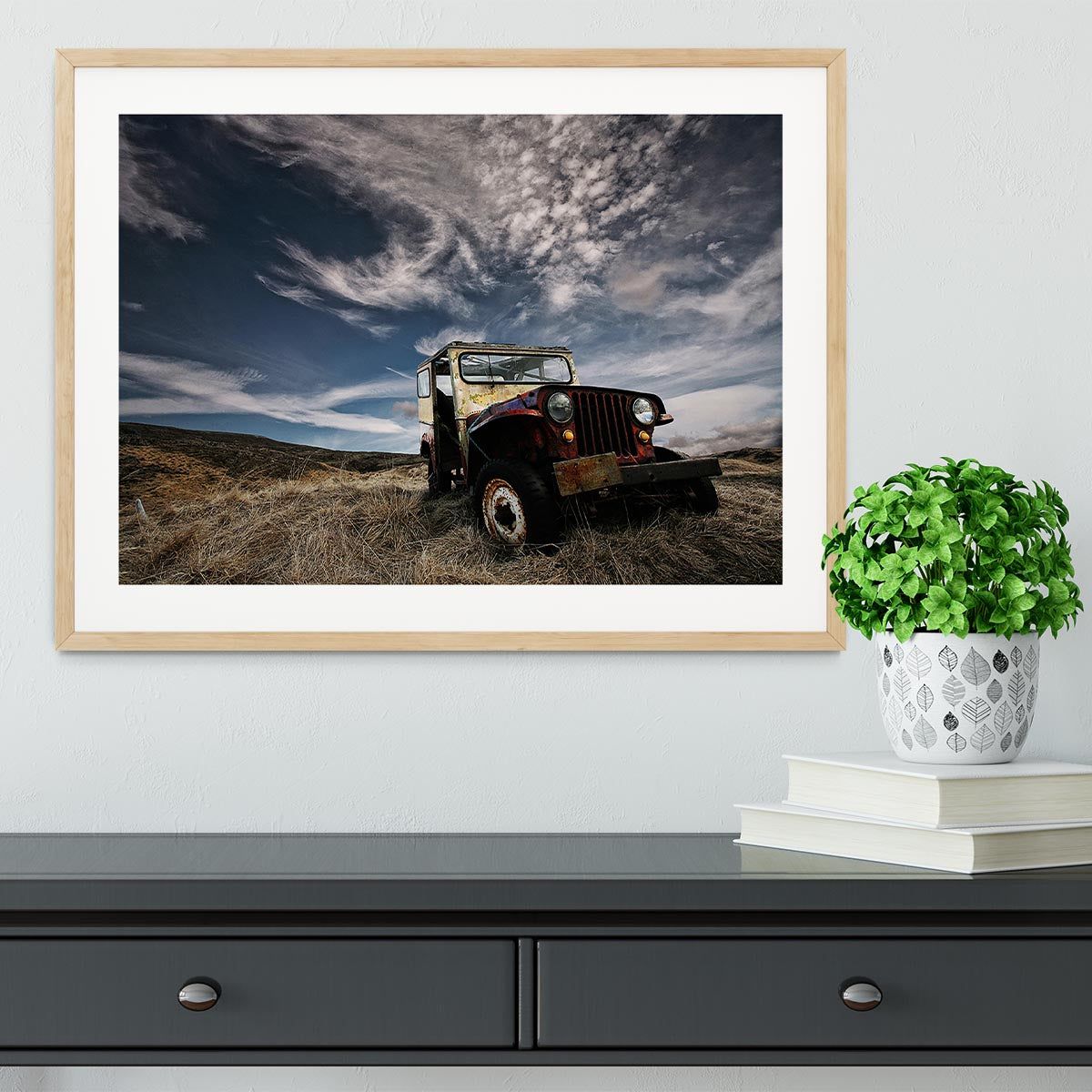 Abandoned Truck in the Countryside Framed Print