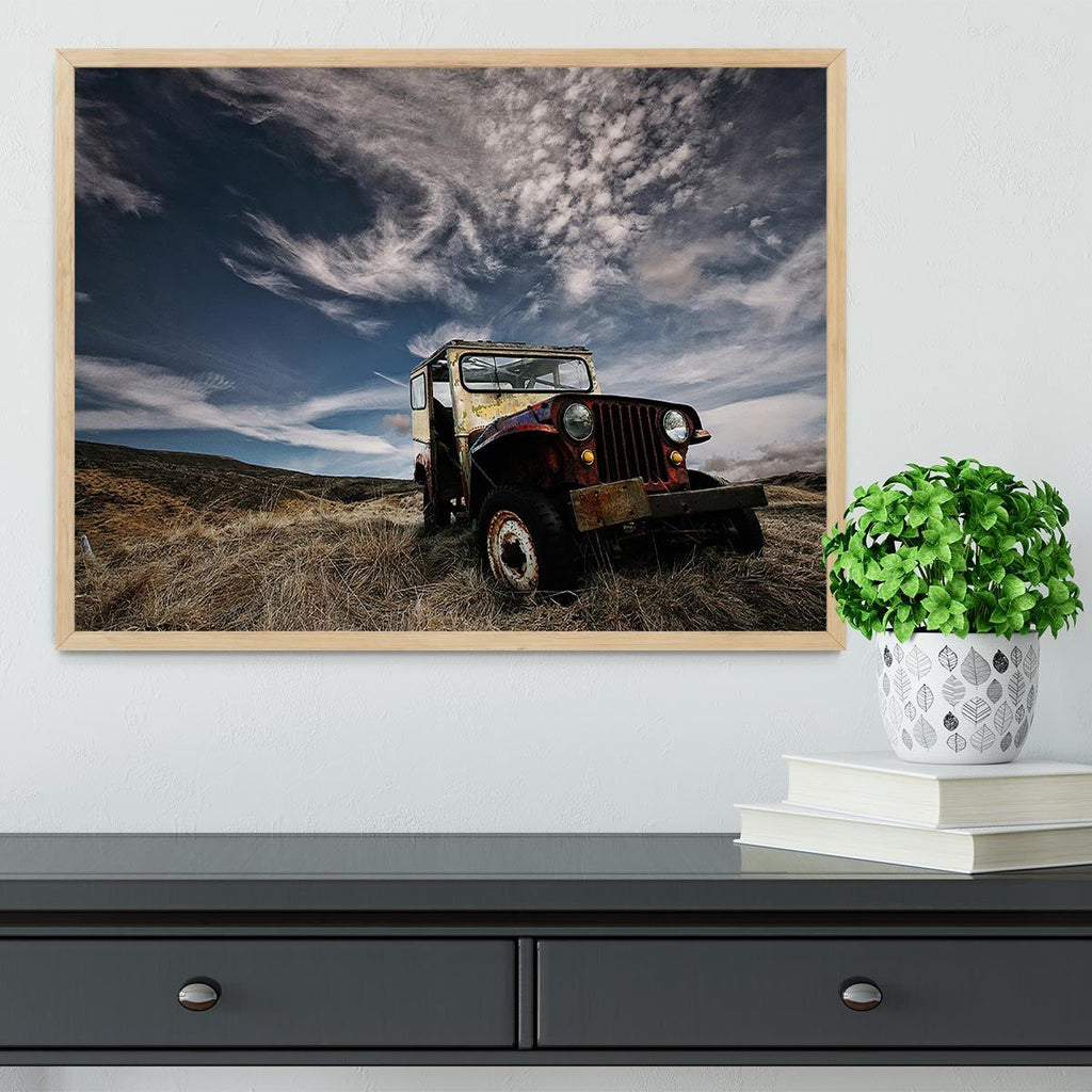 Abandoned Truck in the Countryside Framed Print