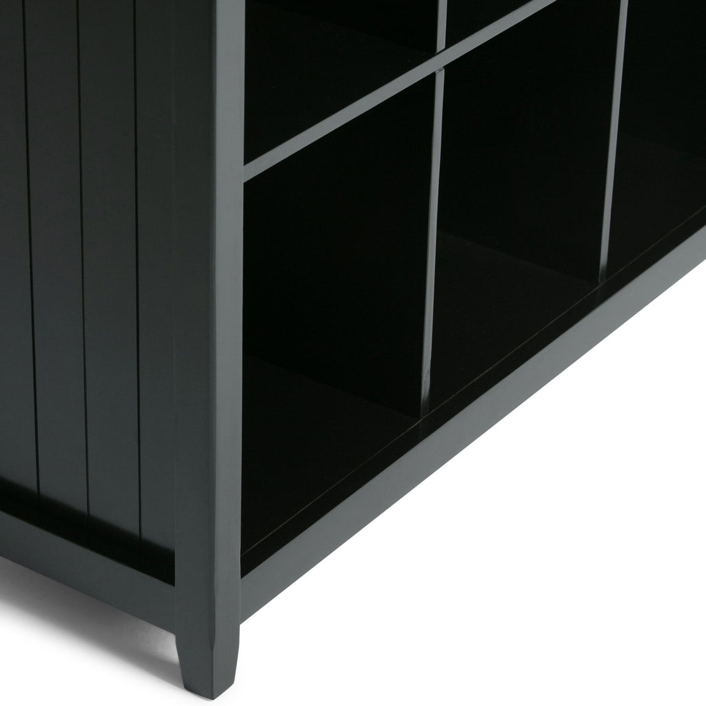 9-Cube Bookcase and Storage Unit – Black, Transitional Style