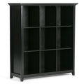 9-Cube Bookcase and Storage Unit – Black, Transitional Style