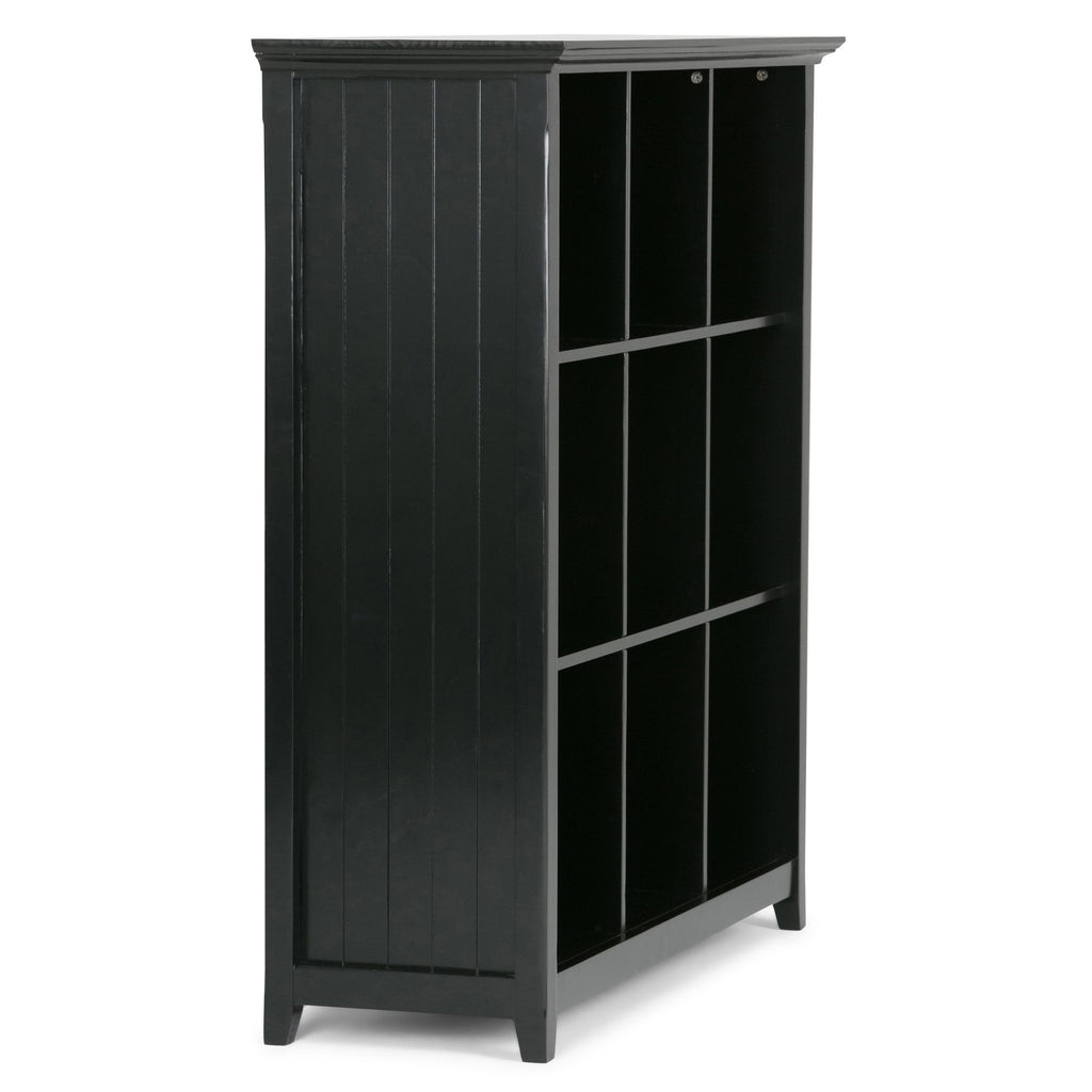 9-Cube Bookcase and Storage Unit – Black, Transitional Style