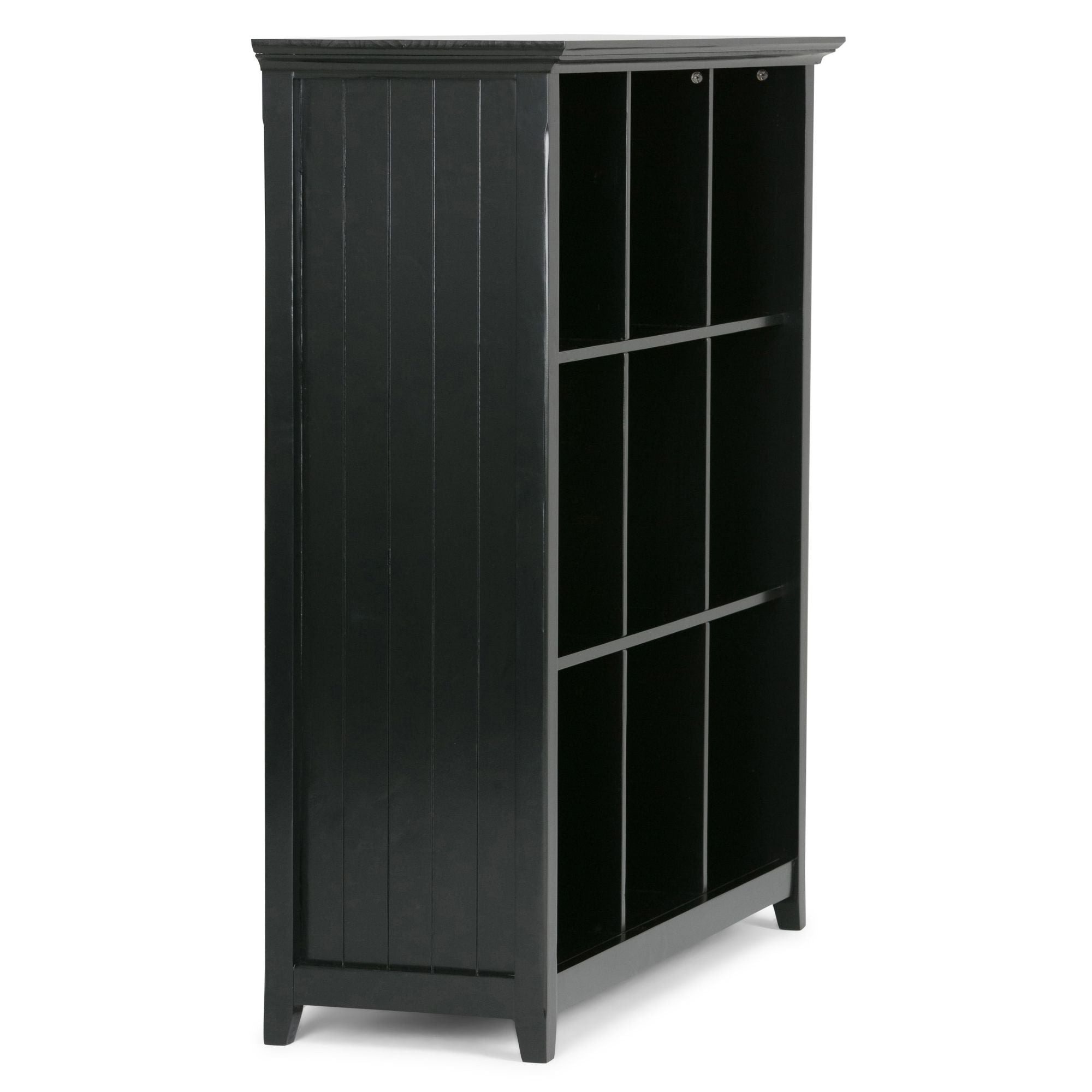 9-Cube Bookcase and Storage Unit – Black, Transitional Style
