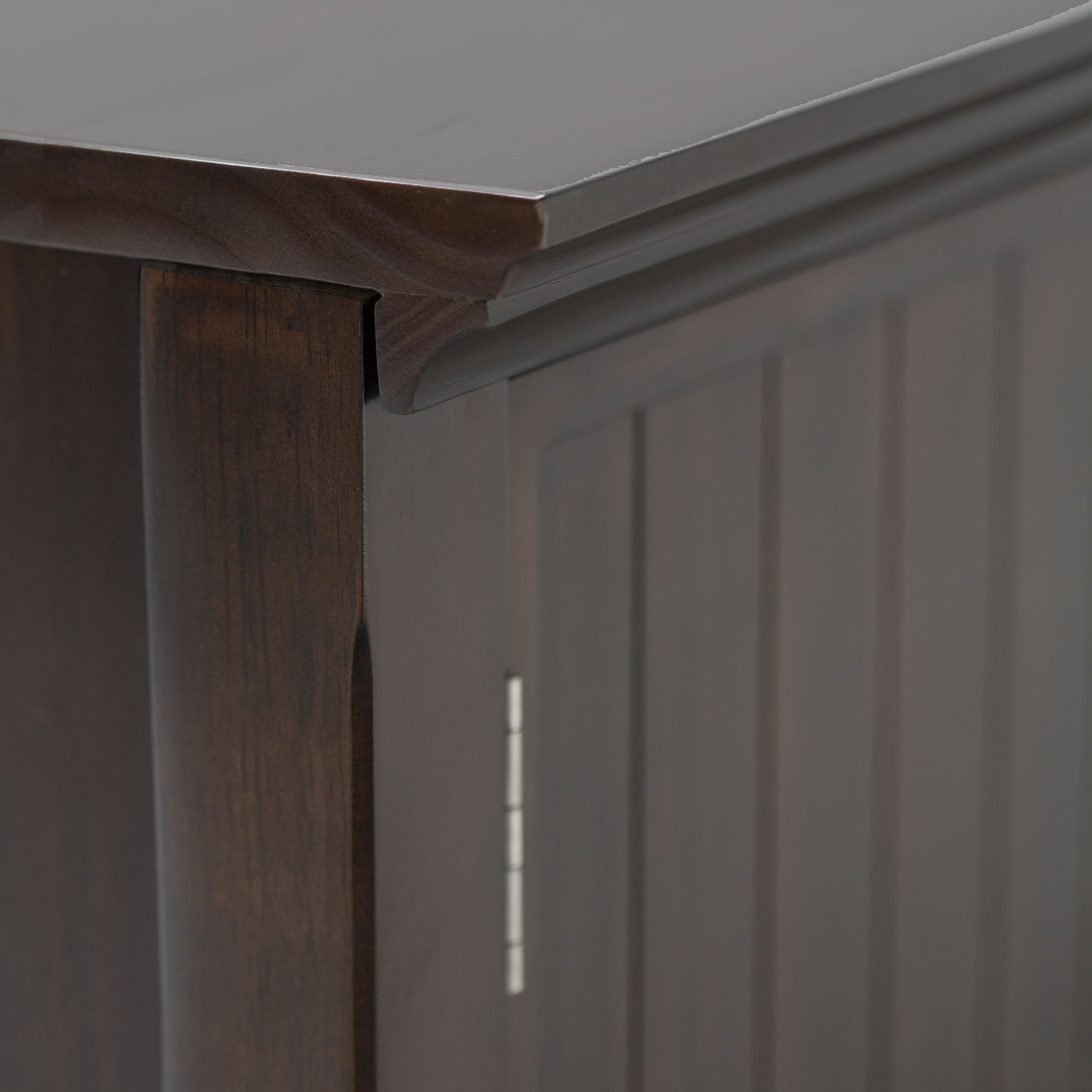 Transitional Entryway Storage Cabinet with Drawers and Glass Doors