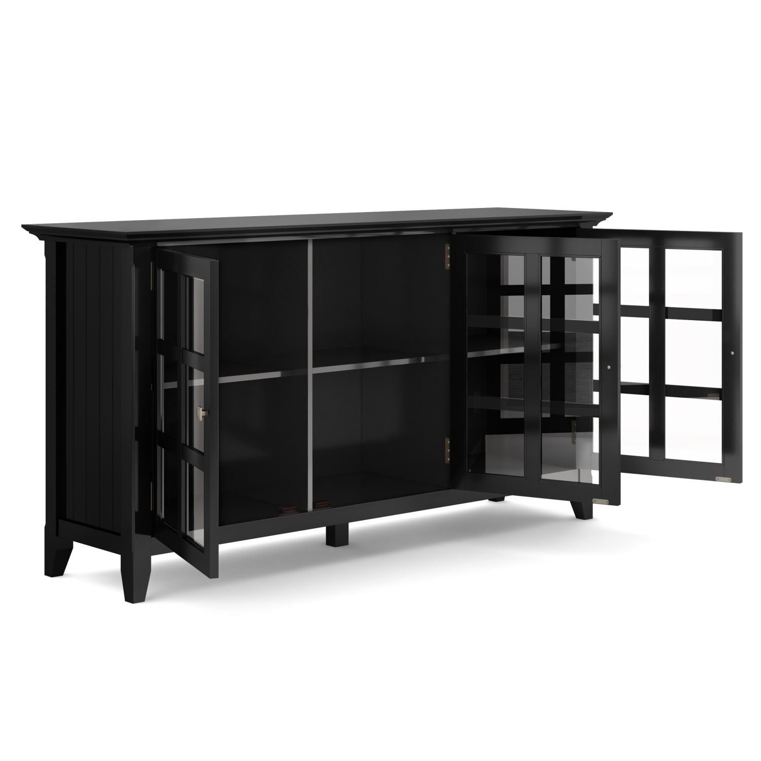 Wide Storage Cabinet with Adjustable Shelving
