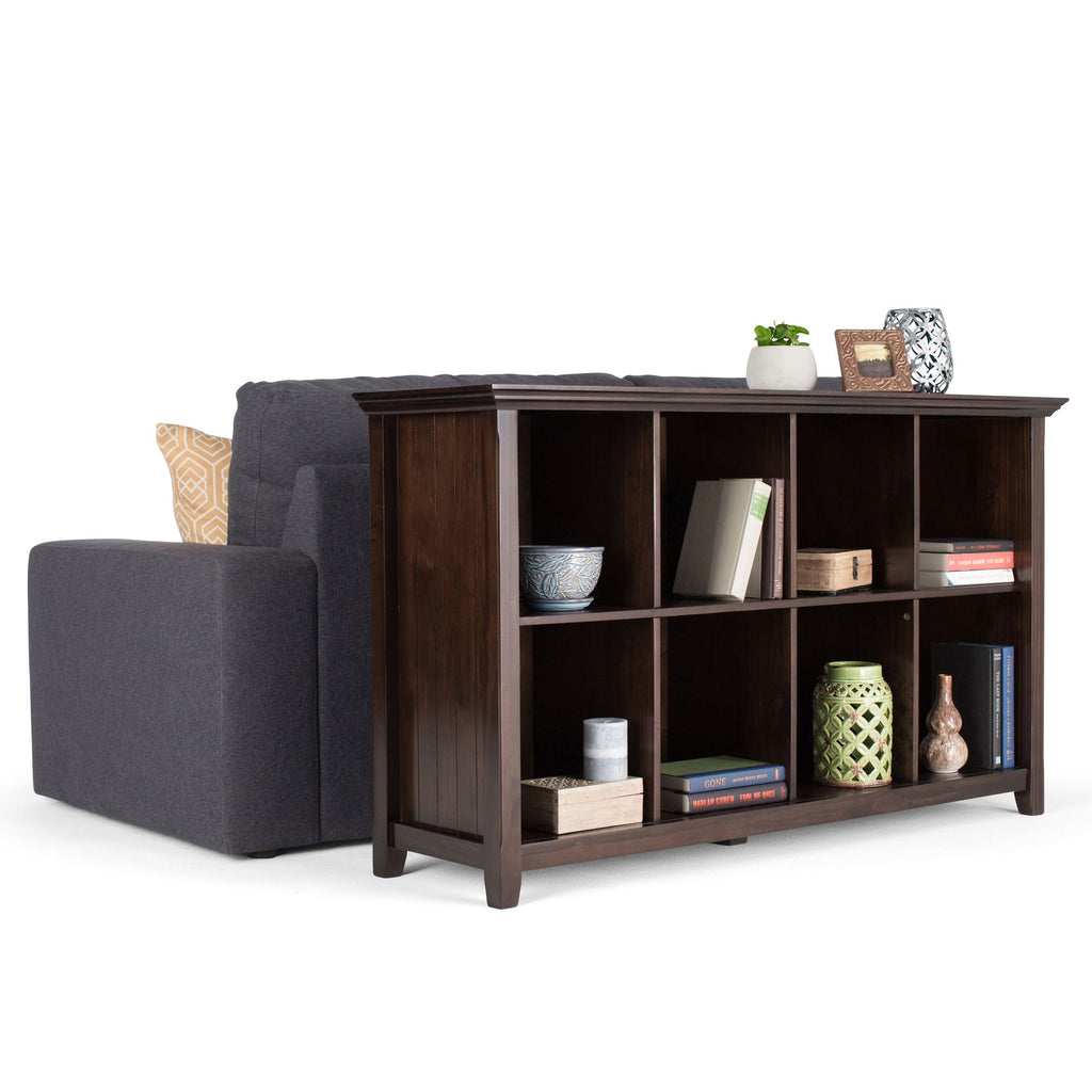 Acadian 8-Cube Sofa Table in Brunette Brown