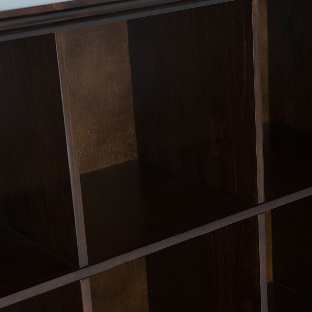 Acadian 8-Cube Sofa Table in Brunette Brown