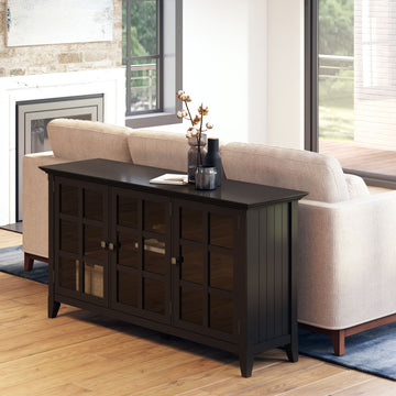 Wide Storage Cabinet with Adjustable Shelving