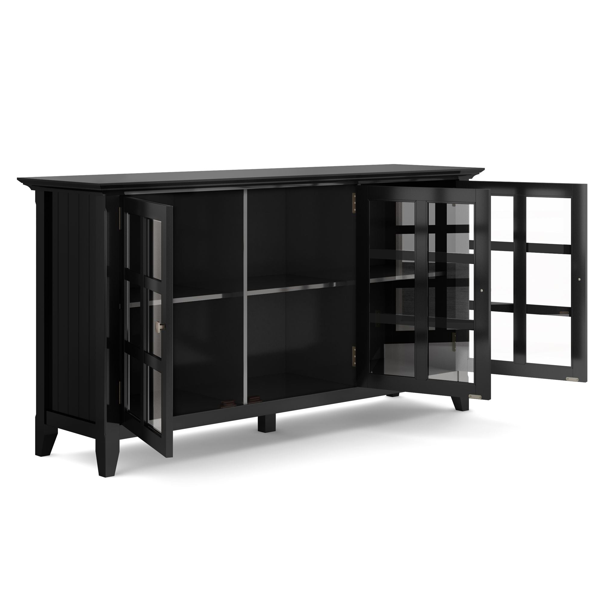 Wide Storage Cabinet with Adjustable Shelving