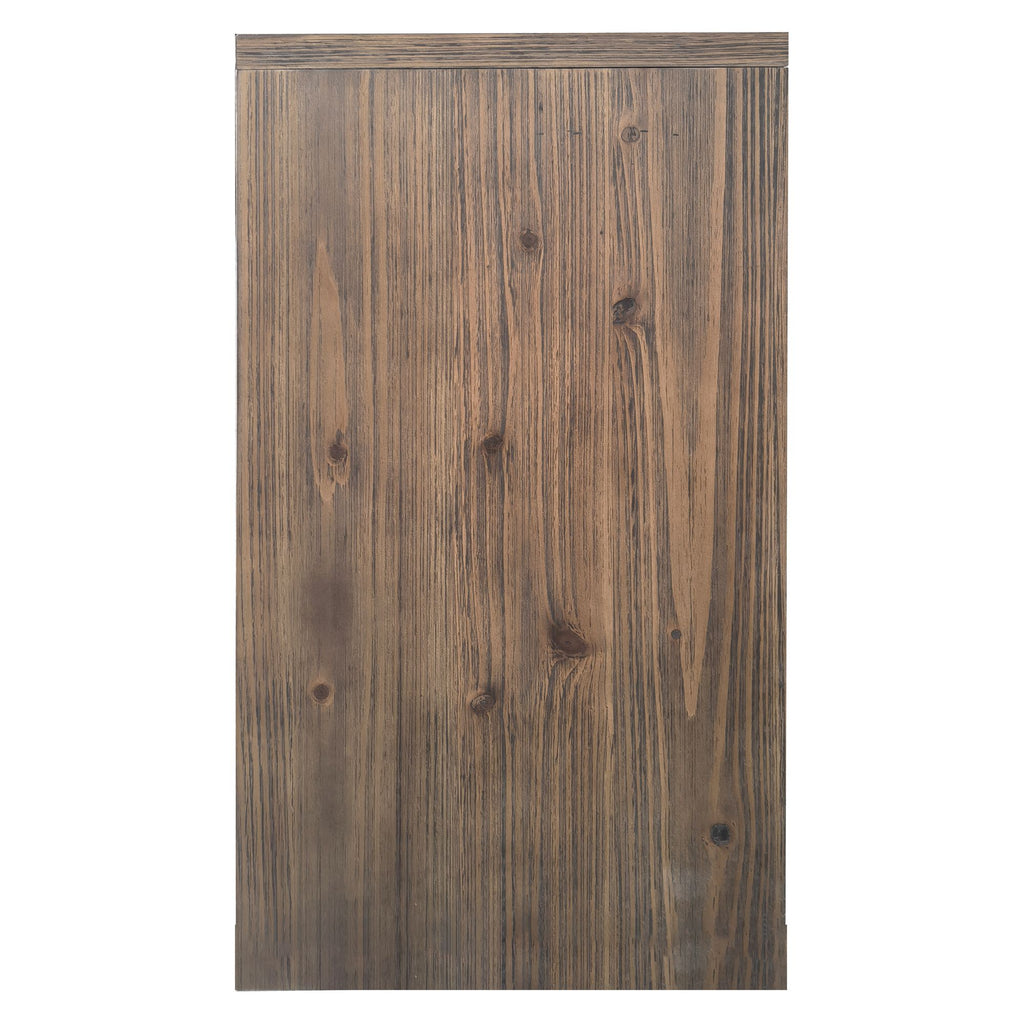 Farmhouse 4-Door Accent Cabinet with Hexagonal Pattern and Adjustable Shelves