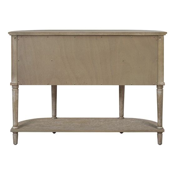 Bedford Collection Accent Cabinet with Curved Design and Adjustable Shelves