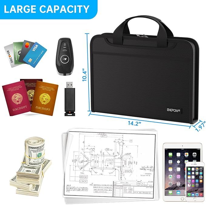 Portable Accordion File Organizer