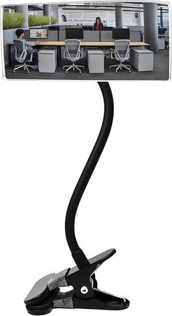 Adjustable Clip-On Wide-Angle Office Mirror