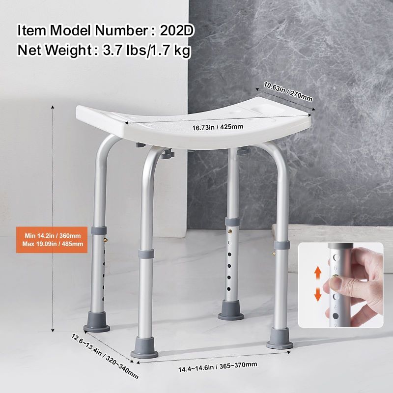 Adjustable Portable Bath Seat