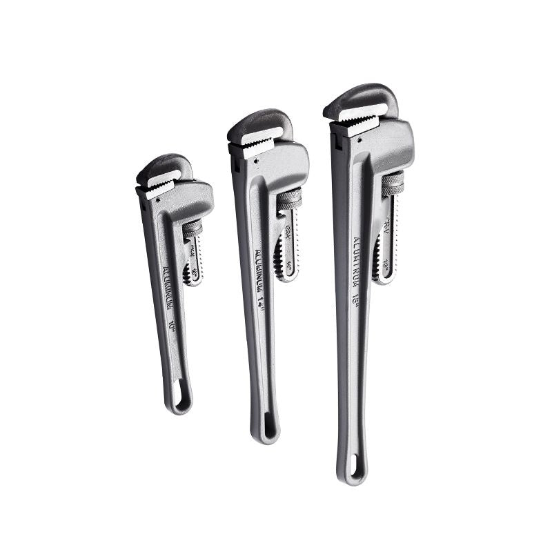 Versatile Adjustable Pipe Wrench Set for Plumbing and Household Repairs - As pic show / 10/14/18 in Set