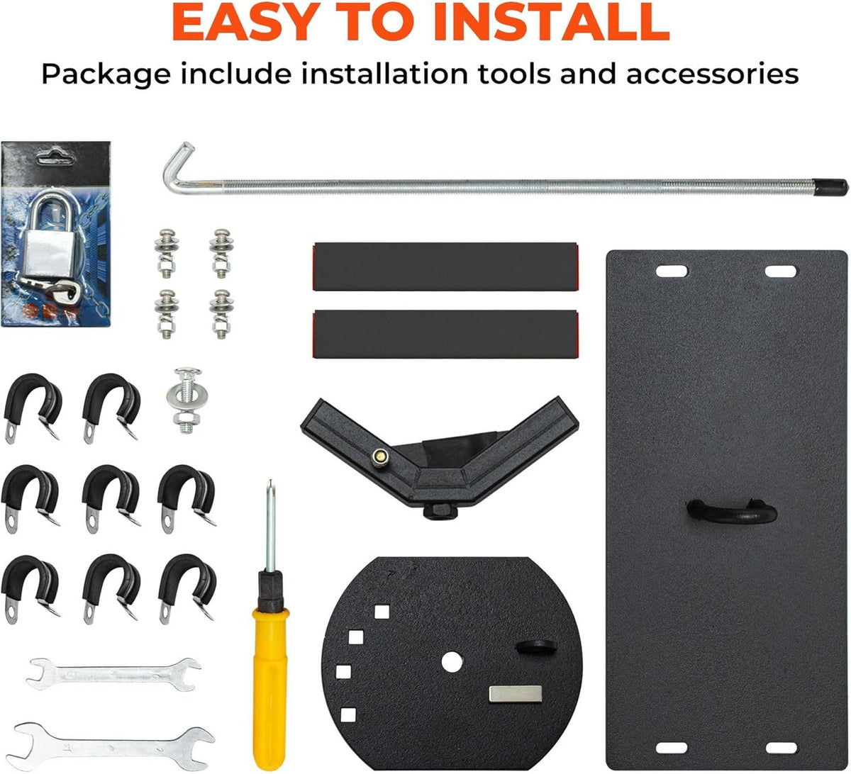 Adjustable Locking Roof Rack Spare Tire Carrier