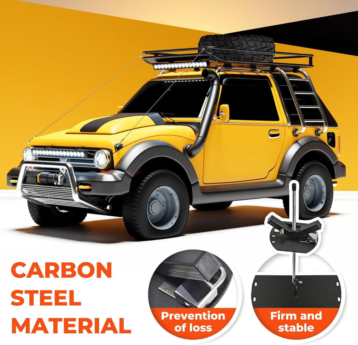 Adjustable Locking Roof Rack Spare Tire Carrier