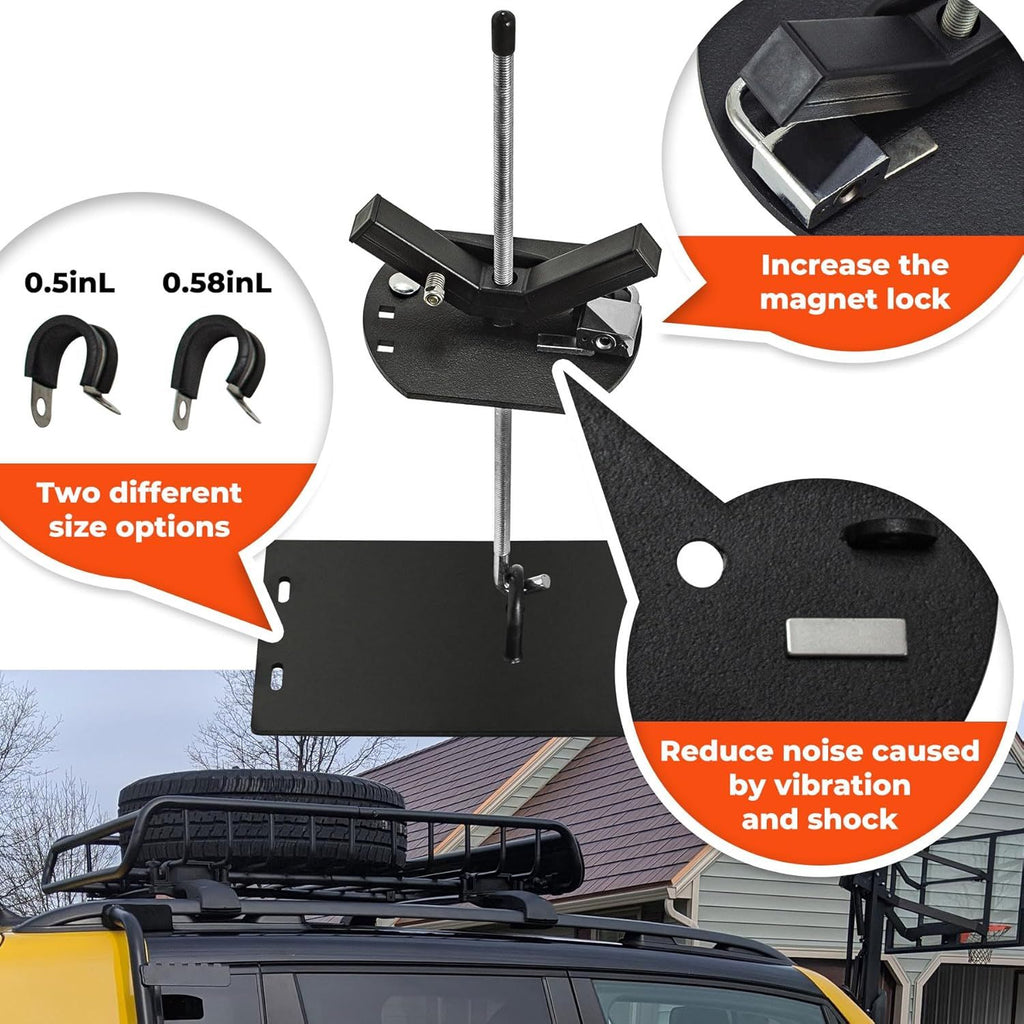 Adjustable Locking Roof Rack Spare Tire Carrier