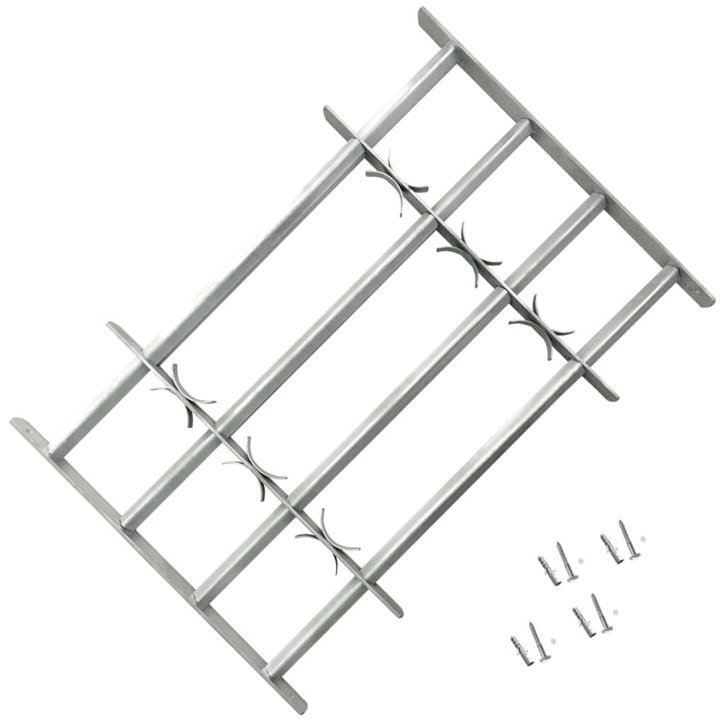 Adjustable Window Security Grille with Crossbars