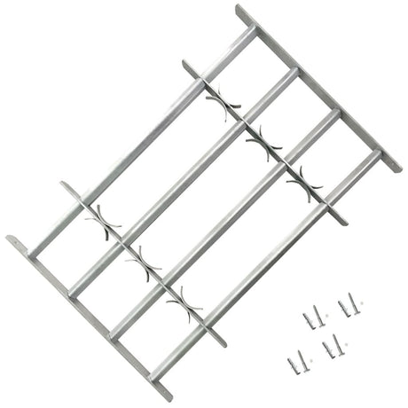 Adjustable Window Security Grille with Crossbars