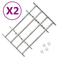 Adjustable Window Security Grilles – Set of 2, Extends 39.4-59.1 Wide