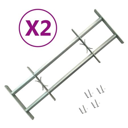 Adjustable Window Security Grilles with Decorative Detail