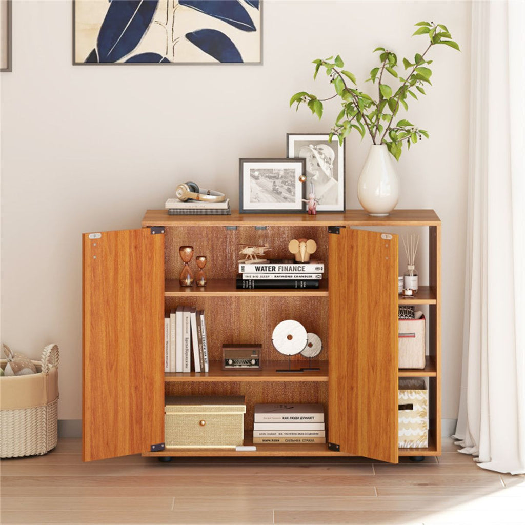 Flexible Shoe Storage with Open and Enclosed Sections