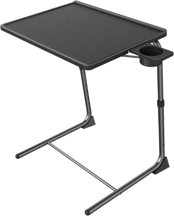 Adjustable TV Tray Table for Sofa and Bed Use