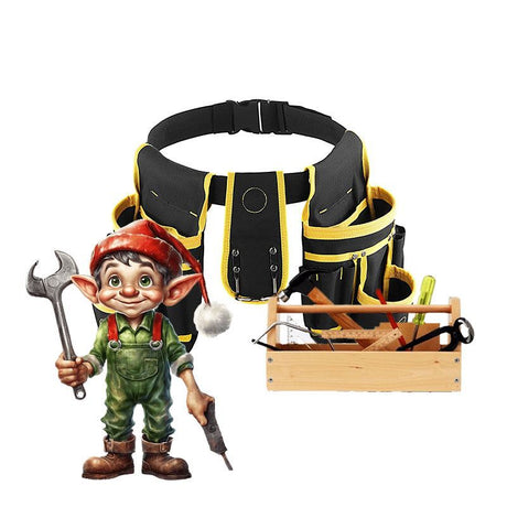 Adjustable Utility Belt with Detachable Work Bag for Carpenters and Repairers
