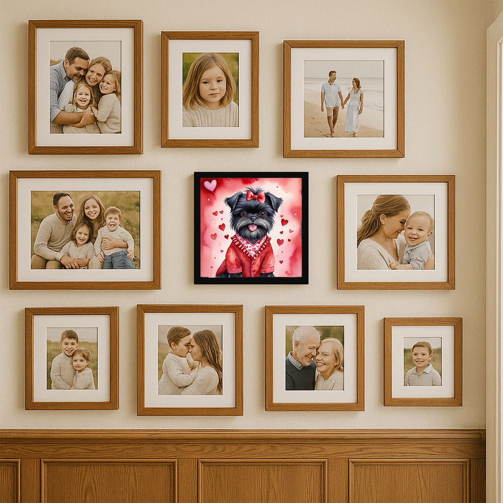 Affenpinscher My Valentine Framed Wall Art