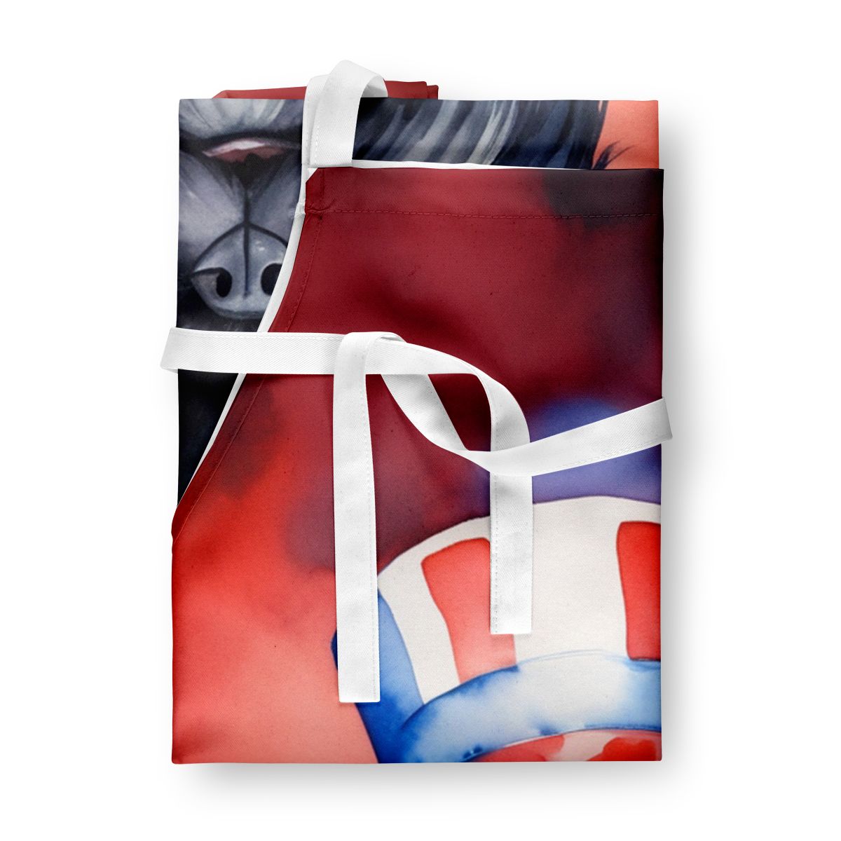 Patriotic American Affenpinscher Bib Apron