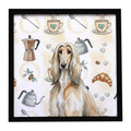 Afghan Hound Coffee Bar Framed Wall Art