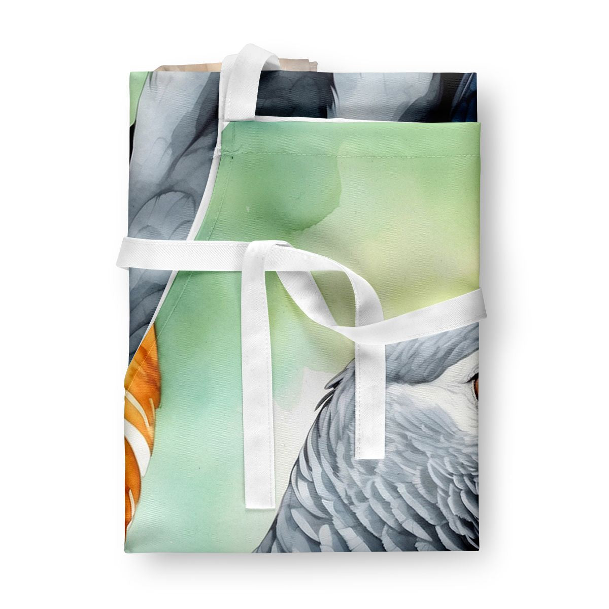 African Grey Parrot Art Bib Apron