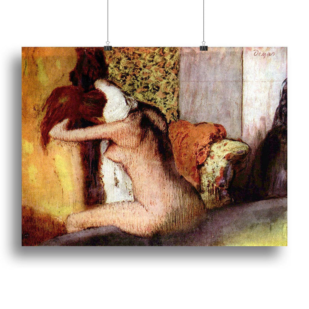 After bathing 2 by Degas Canvas Print or Poster