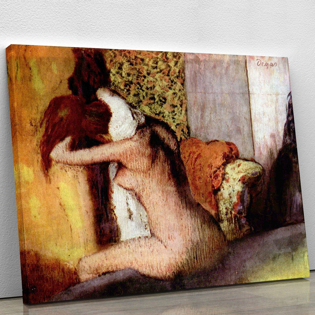 After bathing 2 by Degas Canvas Print or Poster