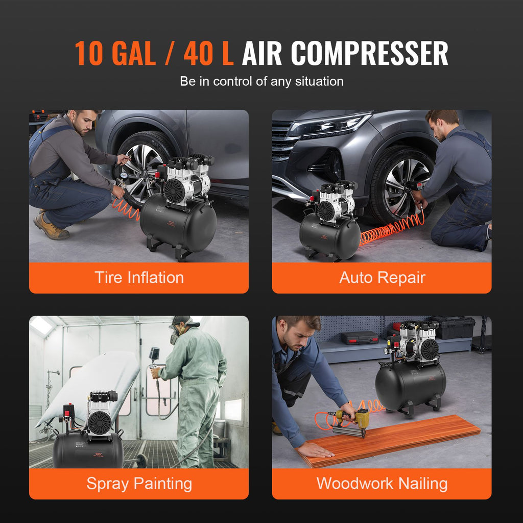 Compact Oil-Free Air Compressor for Pneumatic Work