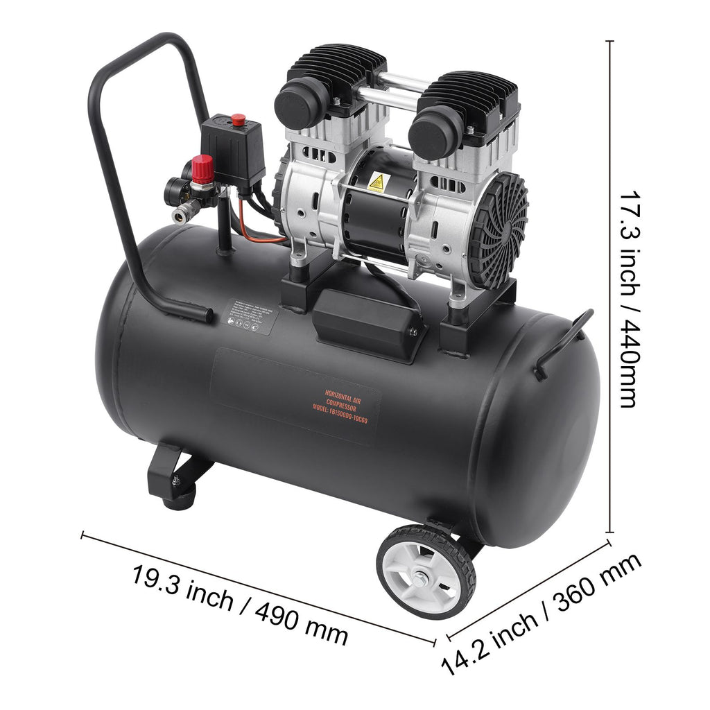 Oil-Free Horizontal Air Compressor for Workshop Tasks
