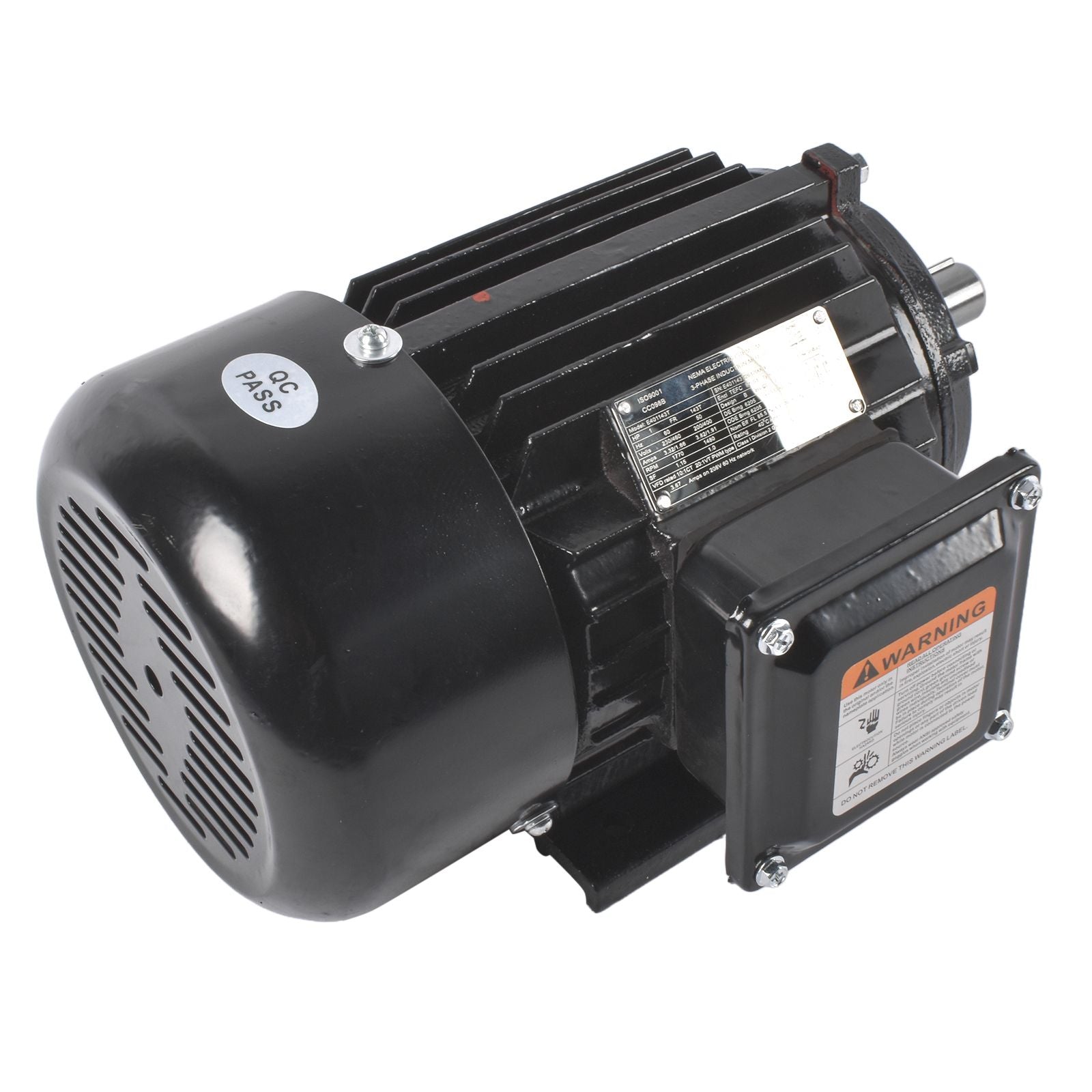 1HP 3-Phase Air Compressor Induction Motor – 1800 RPM TEFC IP55