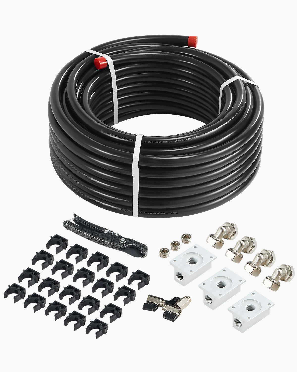 x 3/4" Air Compressor Line Kit with Leak-Proof Piping System for Workshops