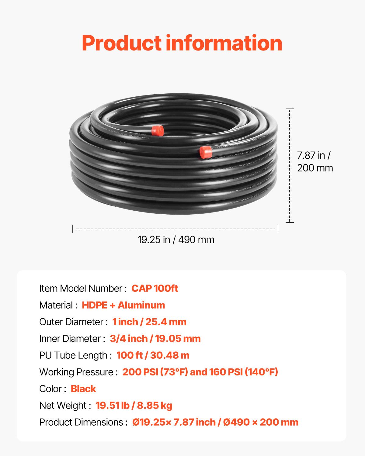 x 3/4" Air Compressor Line Kit with Leak-Proof Piping System for Workshops