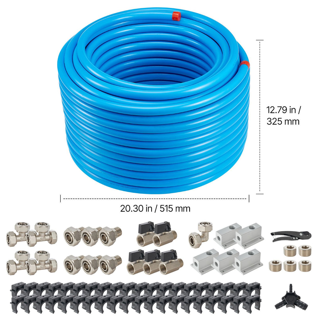 Compressed Air Line Installation Kit for Workshops