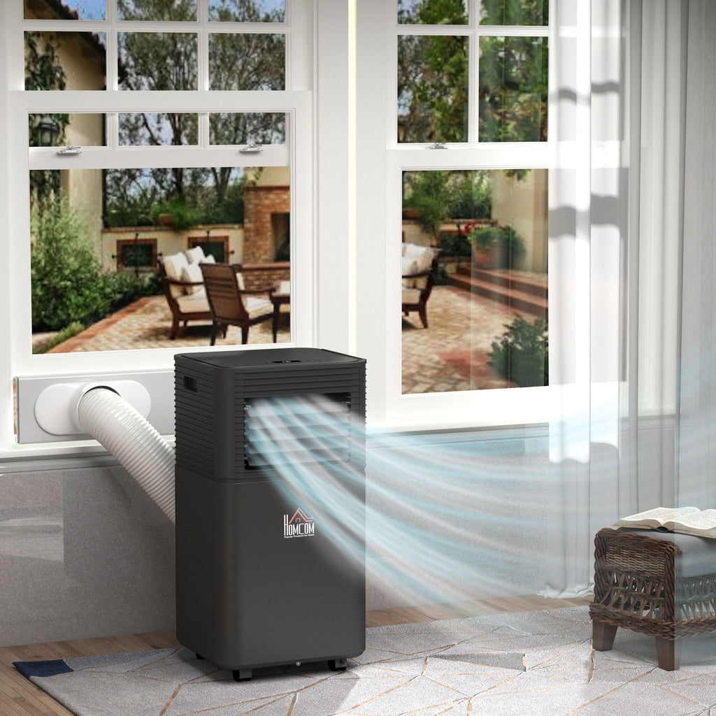 10,000 BTU Portable Air Conditioner with 4 Modes, 24-Hour Timer & Remote Control